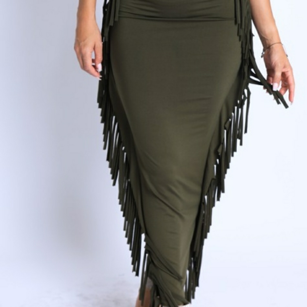 Fringe skirt